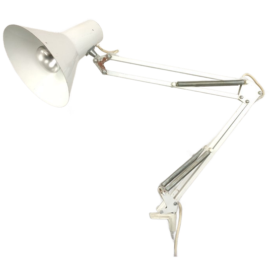 Vintage Witte Scharnierlamp 1