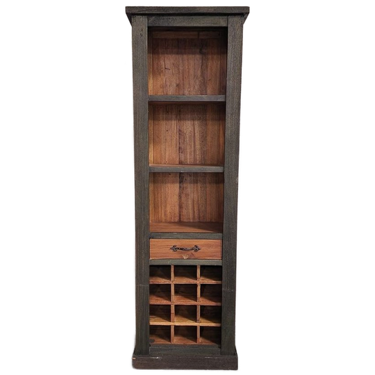 Houten Wijnkast Met Opbergruimte 1