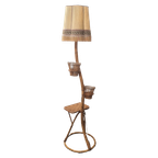 Vintage Rotan Lamp Met Plantenbakjes thumbnail 1