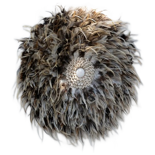 Bazar Bizar | De Coastal Juju Muurdecoratie - Grijs Bruin - M 1