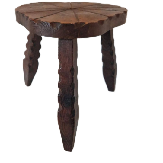 Vintage Krukje Brutalist Spaanse Kruk Plantentafel 1