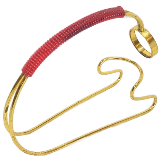 Vintage Wijnfleshouder Gevlochten Handvat Mid Century Retro 1