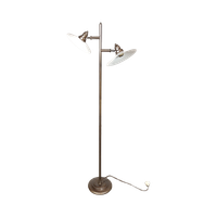 Brocante Vloerlamp Met Opaalglas