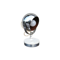 Vintage Eyeball Lampje Chroom / Wit