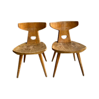 Scandinavisch Design Pine Houten Stoelen (2) Kielland-Brandt