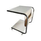 Jaren 80 Bijzet Tafel Met Magazine Houder. thumbnail 1