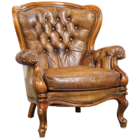 Charmante Antieke Barokke Schapenleren Chesterfield Fauteuil Met Een Mooi Patina
