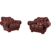 1970’s Vintage Italian Design Sculptural Armchairs