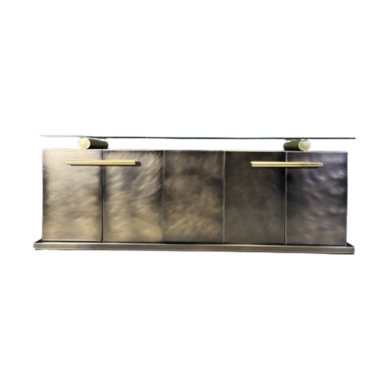 Vintage Brass Credenza By Belgochrom, 1980s 1