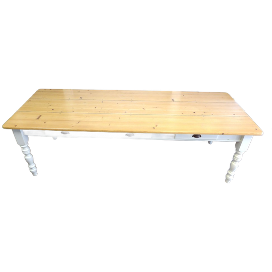 Prachtige Grote Witte Landelijke Tafel 250 Bij 90 Cm 1