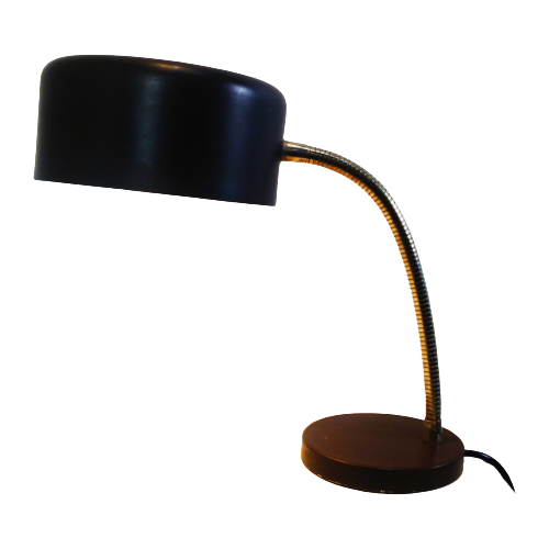 Dutch Design Mid Century Gooseneck Desk Lamp By Jan Hoogervorst For Anvia Almelo, 1960S