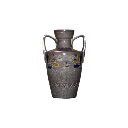 West Germany Xl Floor Vase, West Germany Ceramic 1