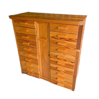 Vintage Kunstenaars Ladekast Atelier Commode 20 Lades