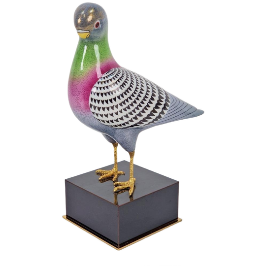 Mangani Porseleinen Duif Sculptuur ‘70 Italiaanse Design 1