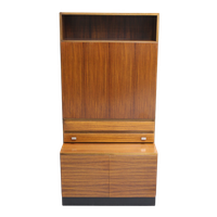 Vintage Boekenkast, Wandkast, Highboard - Tweedelig, Jaren '60 | 01330