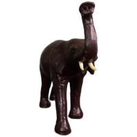 Grote Zeer Decoratieve Leren Olifant