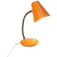 Vintage Tafellamp Metaal Oranje