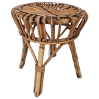 Vintage Franco Albini Rotan Bamboe Krukje Design. thumbnail 1