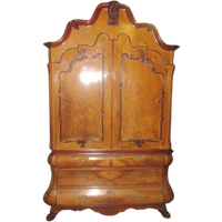 Antieke Kabinet Mahonie Linnenkast Van Rond 1920