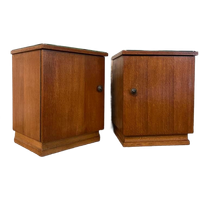 Set Art Deco Kastjes. Met Glasplaat En Bijzondere Details.