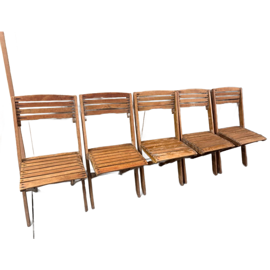 Vintage Klapstoelen 5 Stuks 1