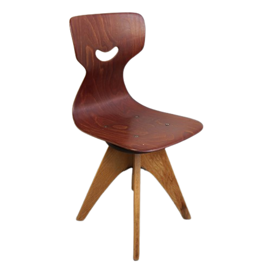 Vintage Stoel Kind Pagholz Flötotto – Draaibaar 1