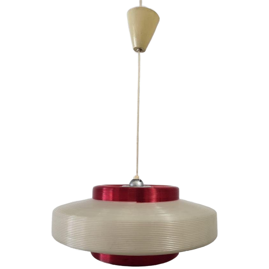 Vintage Ufo Hanglamp / Luster In Space Age Stijl Rotaflex 1
