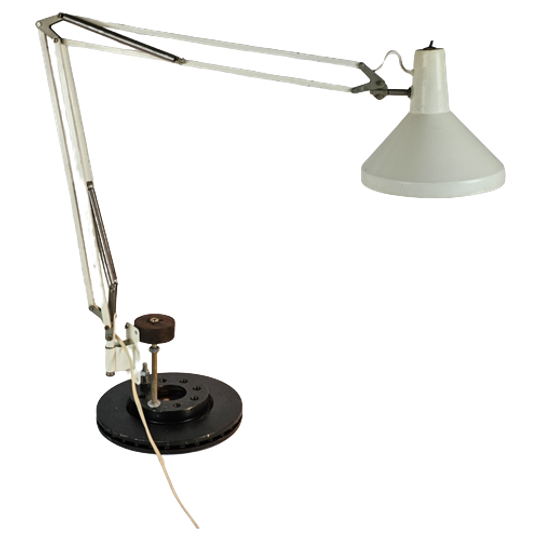 Hala Zeist - Architectenlamp - Wandlamp - Busquet - Gebroken Wit - 60's 1