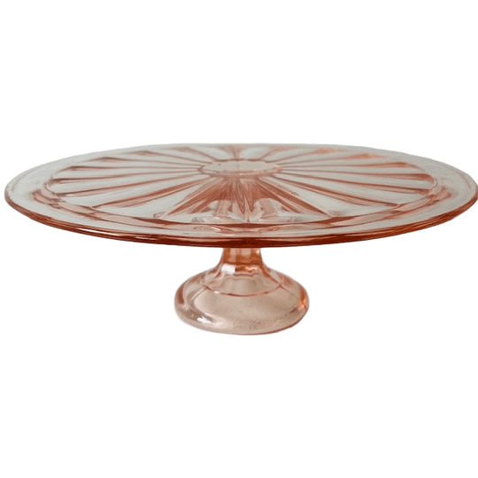 Art Deco Taartplateau Roze 1930’s 1