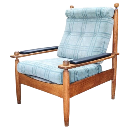 Mid Century Eiken Lounge Fauteuil 1960s 1