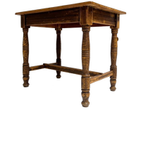 Brocante Bruinkleurige Eettafel, 1970’S