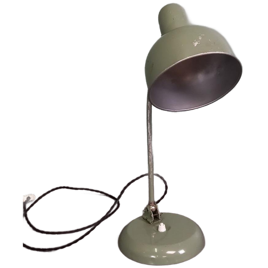 Vintage Bureaulamp Militair Met Kogelgewricht 1