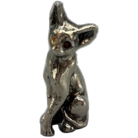 Zilveren Miniatuur Kat