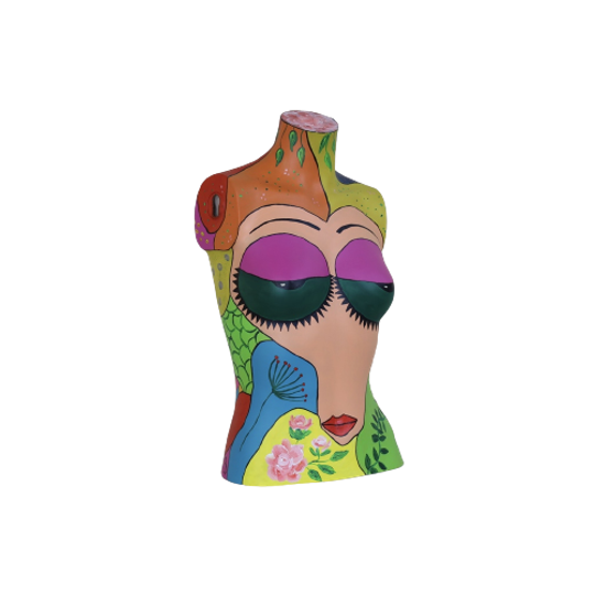 Decorative Object Vintage Painted Mannequin 1