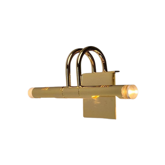 Regency Lumina Messing Acrylic Schilderijlamp Kastlamp ‘80 1