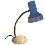 Vintage Gooseneck Bureau Lampje Wit thumbnail 1