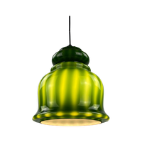 Rare Green Glass Pendant Light By Peill And Putzler 1960