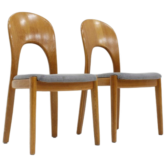 Vintage Deense Eetkamerstoelen Van Niels Koefoed Voor Koefoeds Hornslet, Set Van 2 1