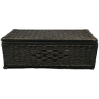 Grote Rieten Rotan Opbergmand Met Deksel thumbnail 1