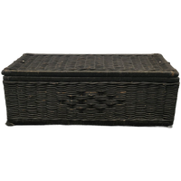 Grote Rieten Rotan Opbergmand Met Deksel