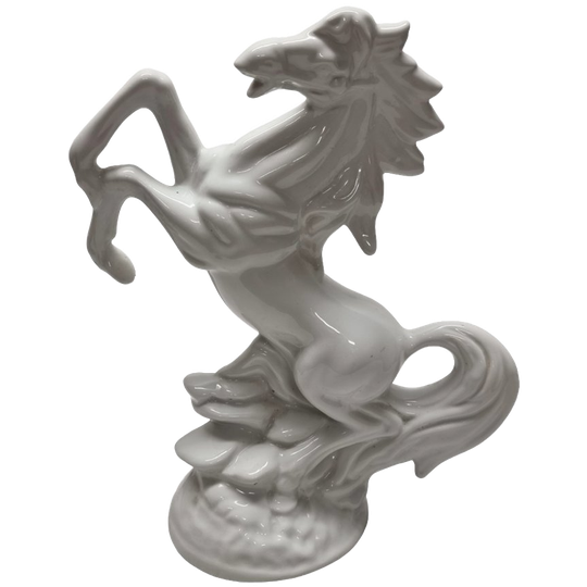 Vintage Keramiek Steigerend Paard 1