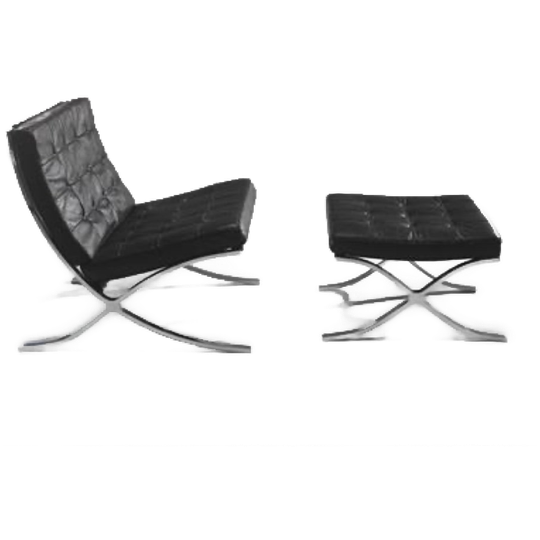 Barcelona Chair + Ottoman 1