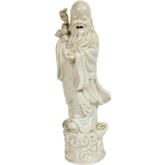 Guanyin - Blanc De Chine - Chinees - Wit Porselein - Beeld - Midden 20e Eeuw - 1