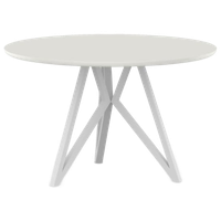 Studio Henk Eettafel 110 Rond Fenix Wit Butterfly |