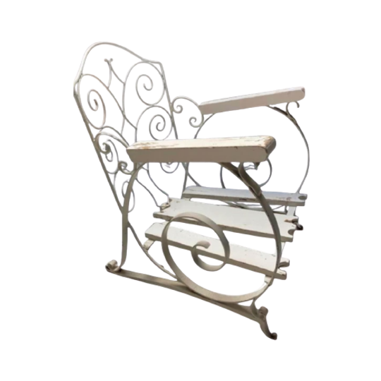 Old Forged / Wrought Iron Chair 1920s 1