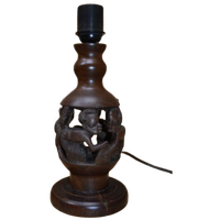 Schemerlamp Mens Figuur Tropisch Hout