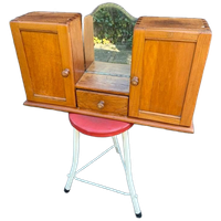 Brocante Badkamerkastje Met Oude Spiegel / Medicijnkastje