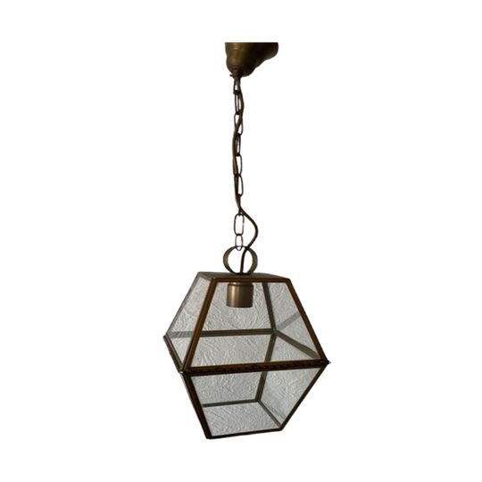 Messing Vierkante Hanglamp - Stijlvolle Verlichting 1