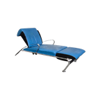 Blauw Lederen Lounge Stoel Futuro 3 Door Massimo Iosa Ghini Voor Moroso - Italië Jaren 80 thumbnail 1