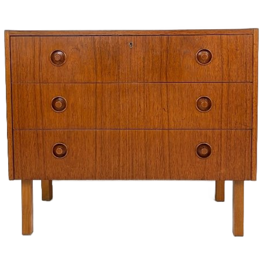 Scandinavisch Vintage Teak Fineren Ladekast Sprova 1